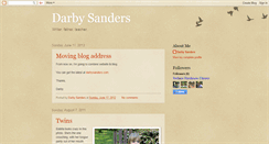 Desktop Screenshot of darbysanders.blogspot.com