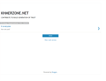 Tablet Screenshot of khmerzones.blogspot.com