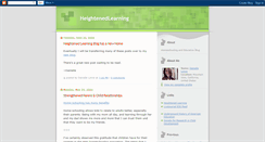 Desktop Screenshot of heightenedlearning.blogspot.com