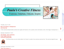 Tablet Screenshot of paulascreativefitness.blogspot.com