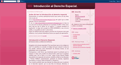 Desktop Screenshot of porelderechoespacial.blogspot.com