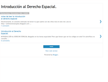 Tablet Screenshot of porelderechoespacial.blogspot.com