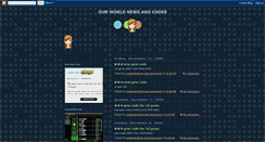 Desktop Screenshot of ourworldnewsandcodes.blogspot.com