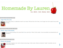 Tablet Screenshot of homemadebylauren.blogspot.com