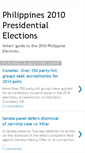 Mobile Screenshot of 2010elections.blogspot.com