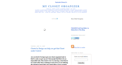 Desktop Screenshot of mytidycloset.blogspot.com