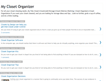 Tablet Screenshot of mytidycloset.blogspot.com