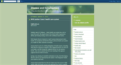 Desktop Screenshot of diseaseanddevelopment.blogspot.com