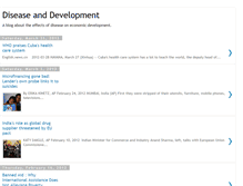 Tablet Screenshot of diseaseanddevelopment.blogspot.com