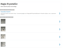 Tablet Screenshot of magiakrysztalow.blogspot.com