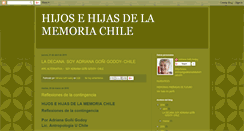Desktop Screenshot of hijosehijasdelamemoria.blogspot.com