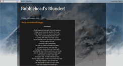 Desktop Screenshot of bubbleheadsblunder.blogspot.com