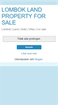 Mobile Screenshot of lomboklandpropertyforsale.blogspot.com
