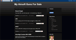 Desktop Screenshot of airsoftguns4sale.blogspot.com