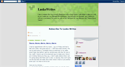Desktop Screenshot of laskowrites.blogspot.com