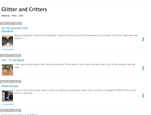 Tablet Screenshot of glitterandcritters.blogspot.com