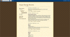 Desktop Screenshot of gypsyenergysecrets.blogspot.com