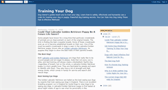 Desktop Screenshot of dog-training-guides.blogspot.com