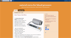 Desktop Screenshot of naturalcuresforbloodpressure.blogspot.com