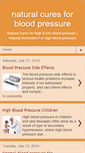 Mobile Screenshot of naturalcuresforbloodpressure.blogspot.com