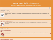 Tablet Screenshot of naturalcuresforbloodpressure.blogspot.com