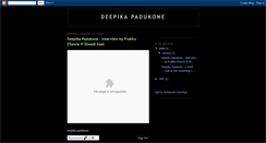 Desktop Screenshot of deepikapadukoneonline.blogspot.com