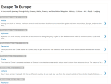 Tablet Screenshot of escapetoeurope.blogspot.com