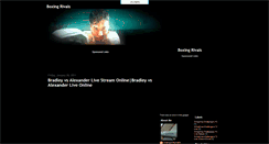 Desktop Screenshot of boxing-rivals.blogspot.com