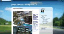 Desktop Screenshot of juegosveterinariosmargarita2010.blogspot.com