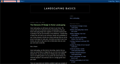 Desktop Screenshot of landscapingbasics.blogspot.com