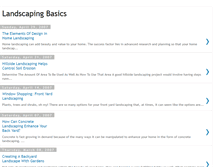Tablet Screenshot of landscapingbasics.blogspot.com