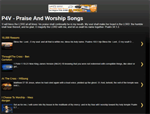 Tablet Screenshot of p4vpraiseandworship.blogspot.com