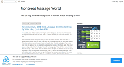 Desktop Screenshot of montreal-massage-review.blogspot.com