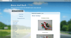 Desktop Screenshot of bowsandsuch.blogspot.com