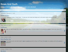 Tablet Screenshot of bowsandsuch.blogspot.com