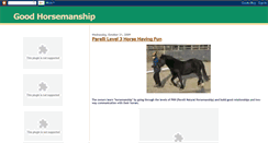 Desktop Screenshot of goodhorsemanship.blogspot.com