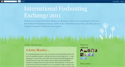 Desktop Screenshot of foxhunting2011.blogspot.com