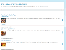 Tablet Screenshot of chooseyourownfoodchain.blogspot.com