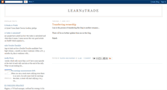 Desktop Screenshot of learntotrade.blogspot.com