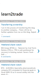 Mobile Screenshot of learntotrade.blogspot.com