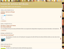 Tablet Screenshot of frentedeartistasdelborda.blogspot.com