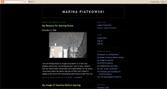 Desktop Screenshot of marinapiatkowski.blogspot.com