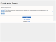 Tablet Screenshot of freecreatebanner.blogspot.com