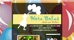 Desktop Screenshot of horabolasdecoracoes.blogspot.com