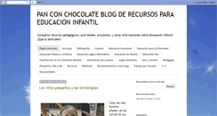 Desktop Screenshot of educacioninfantilpanconchocolate.blogspot.com