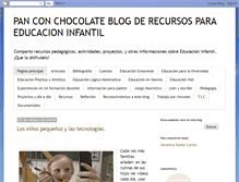 Tablet Screenshot of educacioninfantilpanconchocolate.blogspot.com