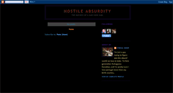 Desktop Screenshot of hostileabsurdity.blogspot.com