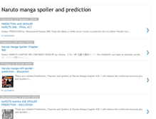Tablet Screenshot of mangaspoilernaruto.blogspot.com