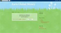 Desktop Screenshot of earnglobalmoney.blogspot.com