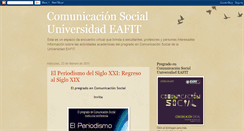 Desktop Screenshot of comunicacionsocialeafit.blogspot.com